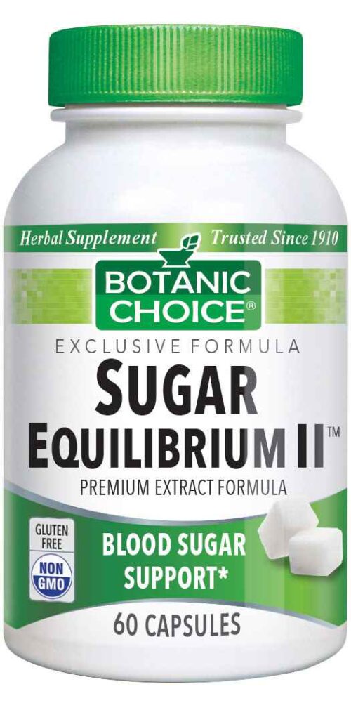 Botanic Choice Sugar Equilibrium II™ - Blood Sugar Support Supplement - 60 Capsules