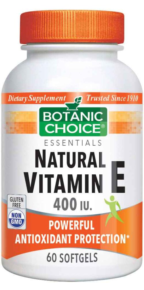 Botanic Choice Vitamin E Natural D-Alpha - 60 Softgels
