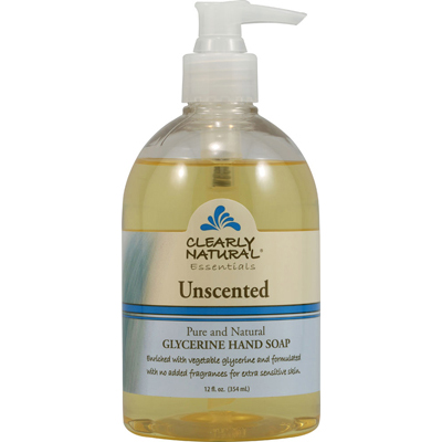 Clearly Natural 0855015 Pure and Natural Glycerine Hand Soap Unscented - 12 fl oz