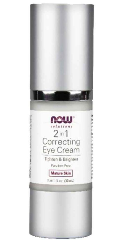 NOW Foods2 in 1 Correcting Eye Cream - 1 Oz
