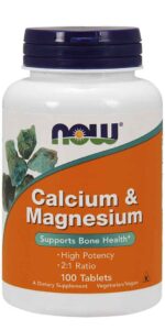 Now Foods Calcium & Magnesium - Total Health Support Supplement - 100 Tablets