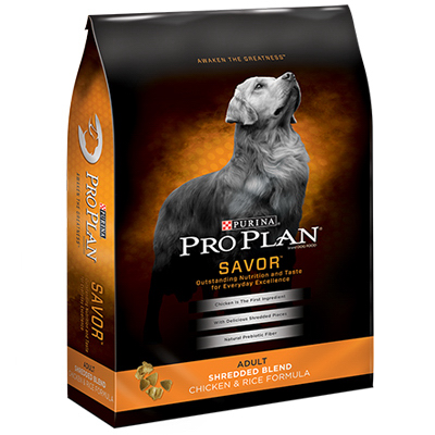 Purina 13054 Proplan Savor Chicken & Rice Shredded Blend Dog Food - 6 lbs.