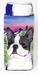 SS8339MUK Boston Terrier Michelob Ultra bottle sleeves For Slim Cans - 12 oz.