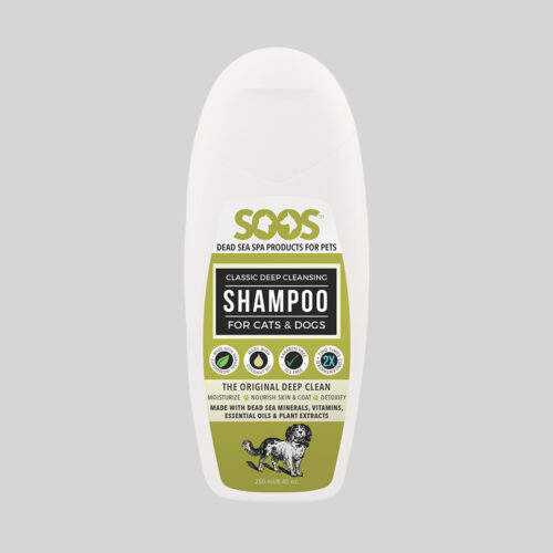 Soos Pets SP02002 Natural Dead Sea Classic Deep Cleansing Pet Shampoo For Dogs & Cats