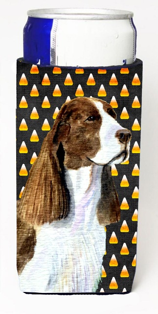 Springer Spaniel Candy Corn Halloween Portrait Michelob Ultra s For Slim Cans - 12 oz.