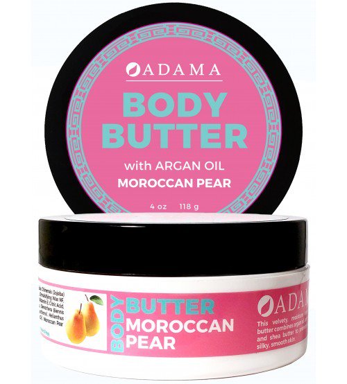 237445 4 oz Adama Body Butter Cream, Morrocan Pear