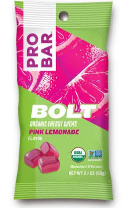 351094 Organic Chews Pink Lemonade Bolt Energy