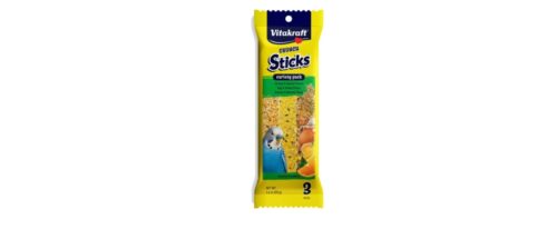 512031 2.4 oz Orange & Apricot, Egg & Honey, Sesame & Banana Flavor Crunch Sticks for Parakeet