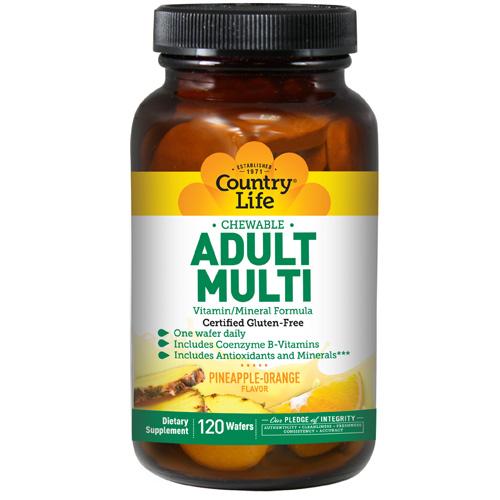 Adult Multi 120 Chewable Wafers by Country Life