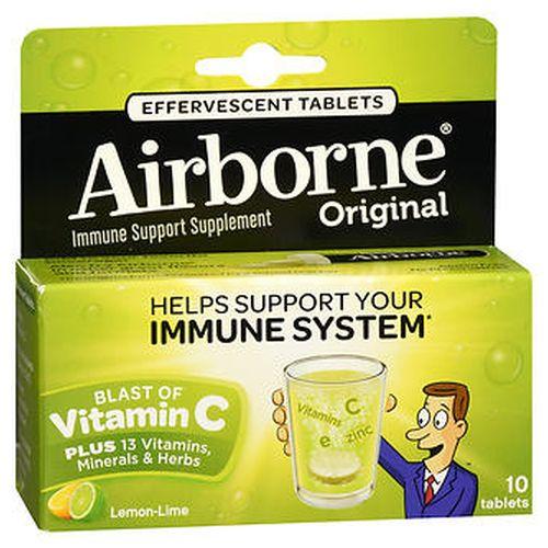 Airborne Effervescent Health Formula Lemon Lime lemon lime 10 tabs by Airborne