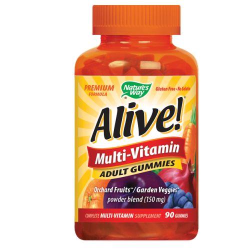 Alive Adult Multi-Vitamin Gummies 90 gummies by Nature's Way