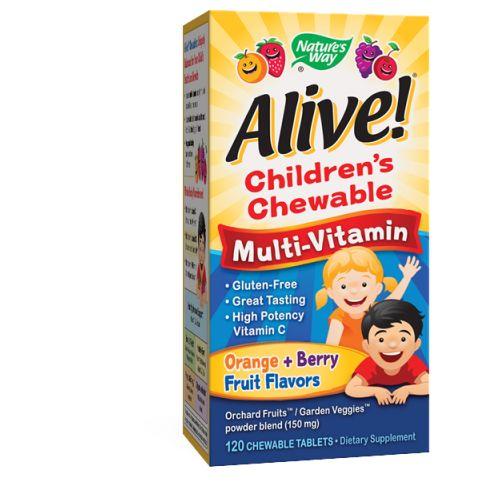 Alive Children's Multi-Vitamin Chewable Tablets 120 chews by Nature's Way