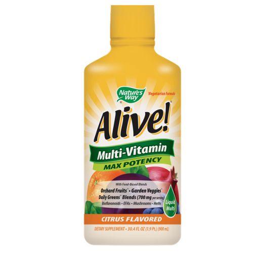Alive Multi-Vitamin Liquid 30 Oz by Nature's Way