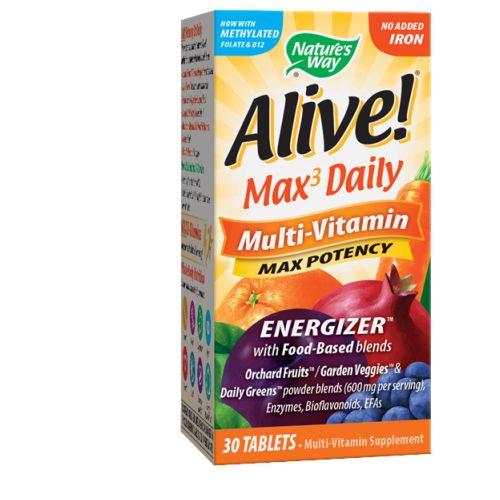 Alive Multi-Vitamin no Iron 30 Tabs by Nature's Way