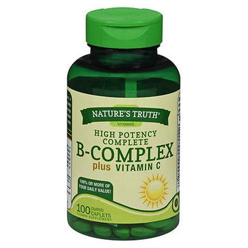 BComplex Plus Vitamin C 100 Tabs by Natures Truth
