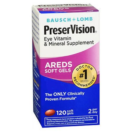 Bausch And Lomb Preservision Eye Vitamin And Mineral Supplements With Areds 120 sgels by Bausch And Lomb