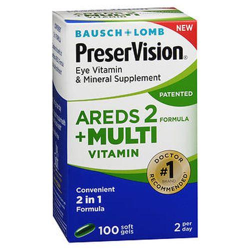 Bausch + Lomb PreserVision Eye Vitamin & Mineral Supplement Softgels 100 Tabs by Bausch And Lomb