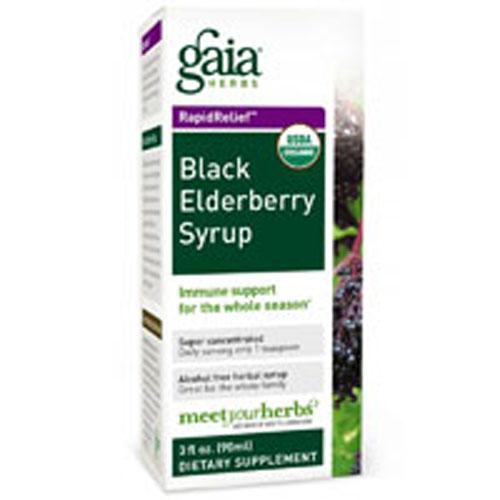 Black Elderberry Syrup 3 oz by Gaia Herbs