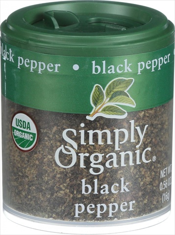 Black Pepper, Organic - Medium Grind - 0.56 Ounce