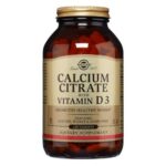 Calcium Citrate with Vitamin D3 Tablets 240 Tabs by Solgar