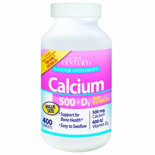Calcium Plus Vitamin D3 Extra DHEA 400 Tabs by 21st Century