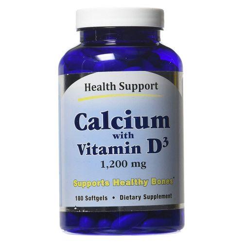 Calcium with Vitamin D3 180 Softgels by Health Support