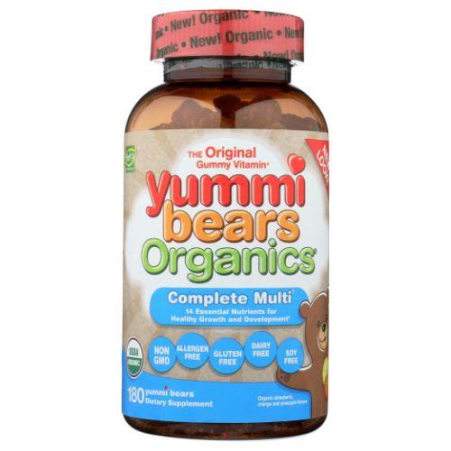 Certified Organic YBO Multi Vitamin 180 Count by Yummi Bears (Hero Nutritional Products)