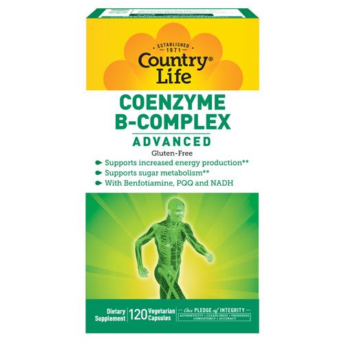 Coenzyme B Complex Advanced 120 Vcaps by Country Life