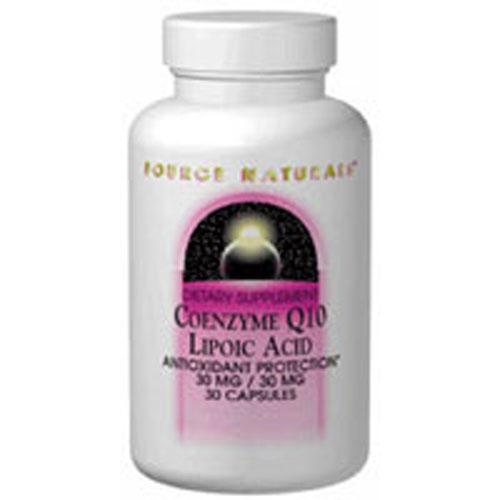 Coenzyme Q10/Lipoic Acid 30 Caps by Source Naturals