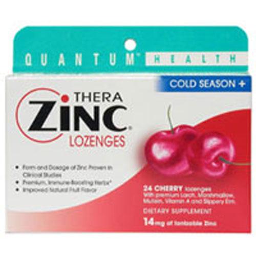 Cold Season+ TheraZinc Lozenges Cherry 24 Loz by Quantum Health