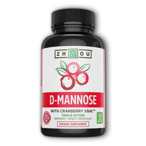 DMannose with Cranberry 60 Veg Caps by Zhou Nutrition