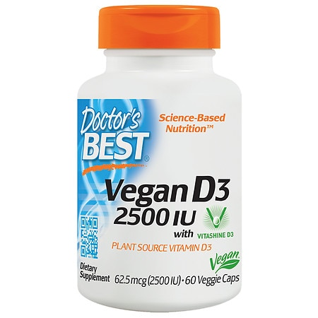 Doctor's Best Vegan D3 2500 IU - 60.0 ea