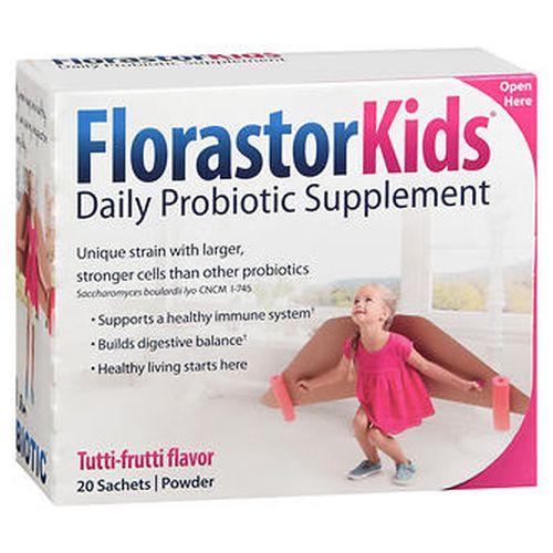 Florastor Kids Daily Probiotic Supplement Powder TuttiFrutti Flavor 20 Each by Florastor