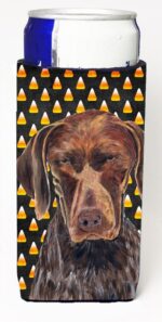 German Shorthaired Pointer Candy Corn Halloween Portrait Michelob Ultra s For Slim Cans - 12 oz.