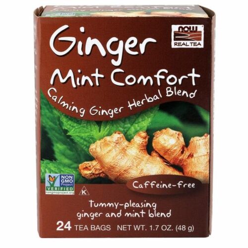 Ginger Mint Comfort Tea 24 bags by Now Foods