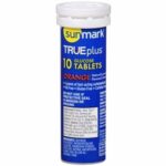Glucose Supplement sunmark TRUEplus 10 per Bottle Chewable Tablet Orange Flavor 60 Count by Sunmark