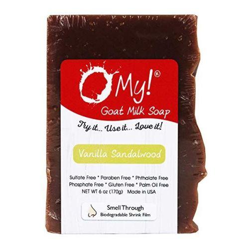 Goat Milk Soap Bar Vanilla Sandalwood 6 Oz by O My