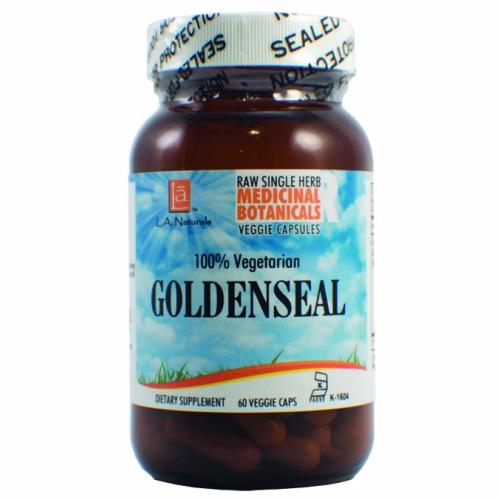 Goldenseal Raw Herb 60 Veg Caps by L. A .Naturals