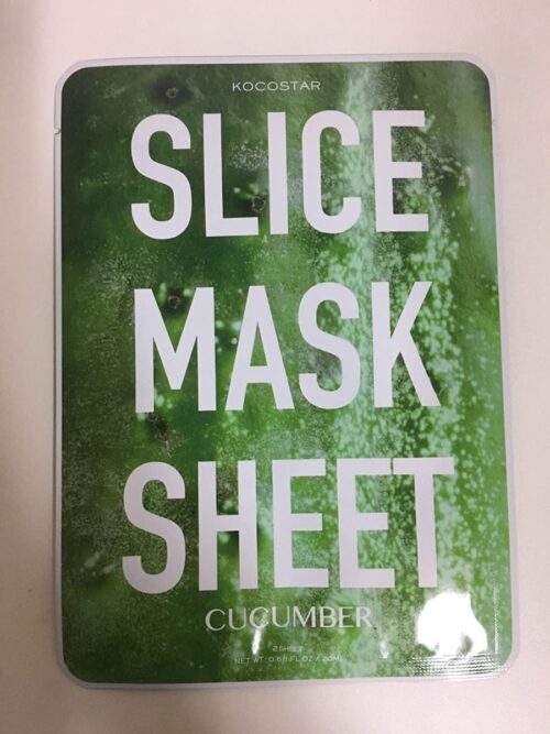 K0002106 Slice Sheet Mask with Cucumber for Unisex - Pack of 6