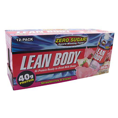 Lean Body Strawberry 17 oz(Pack of 12) by LABRADA NUTRITION