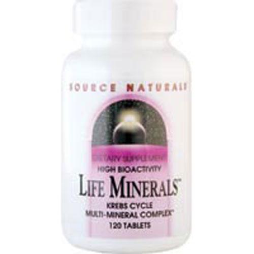 Life Minerals 120 Tabs by Source Naturals