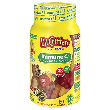 L'il Critters Immune C plus Zinc & Vitamin D Dietary Supplement Gummy Bears - 60.0 ea