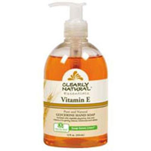 Liquid Soap With Pump Vitamin E 12 Oz by Clearly Natural