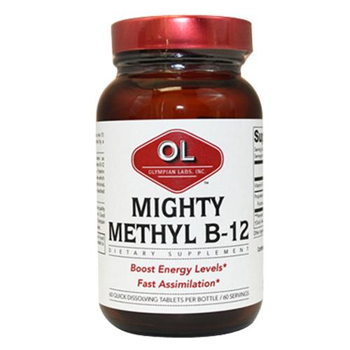 Mighty Methyl Vitamin B 12 60 tabs by Olympian Labs