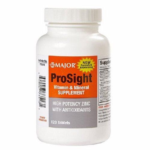 Multivitamin Supplement Prosight Vitamin A / Ascorbic Acid 5000 IU 60 mg Strength Capsule 120 per 120 Tabs by Major Pharmaceuticals