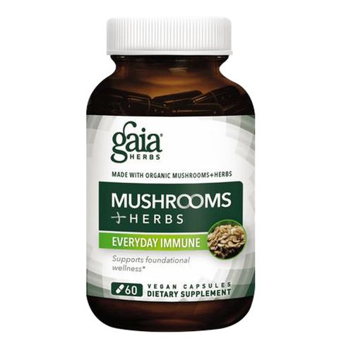 Mushrooms + Herbs Everyday Immune 60 Caps by Gaia Herbs