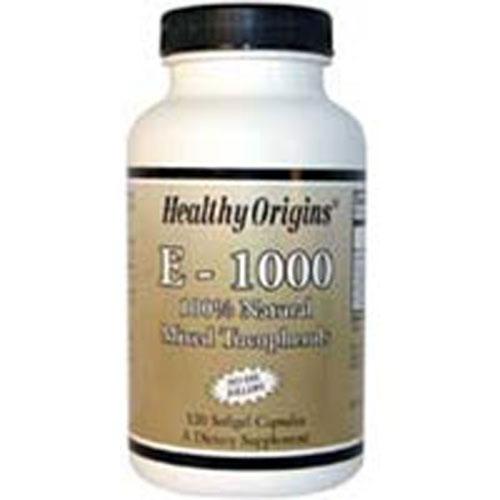 Natural Vitamin E 120 Soft Gels by Healthy Origins
