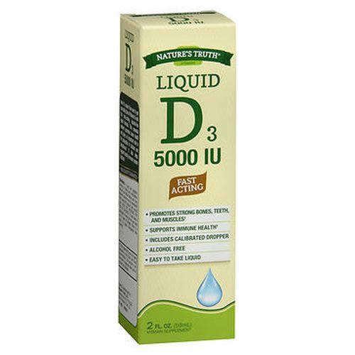 NatureS Truth D3 Fast Acting Vitamin Liquid 2 Oz by Natures Truth