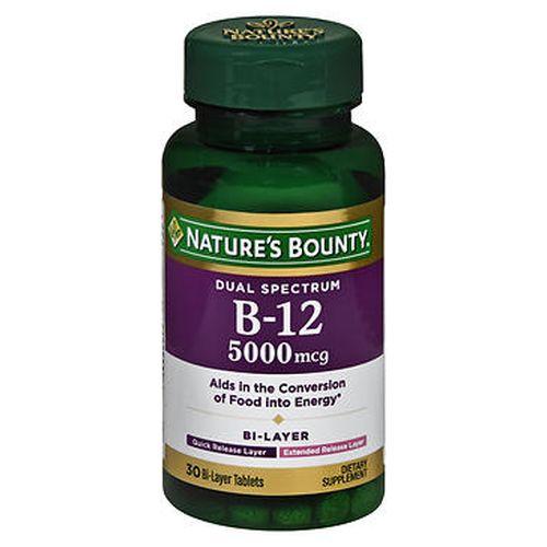 Natures Bounty Dual Spectrum B12 BiLayer Tablets 30 Tabs by Natures Bounty