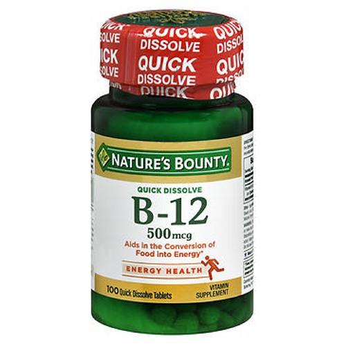 Nature's Bounty Vitamin B-12 Microlozenges 100 tabs by Nature's Bounty